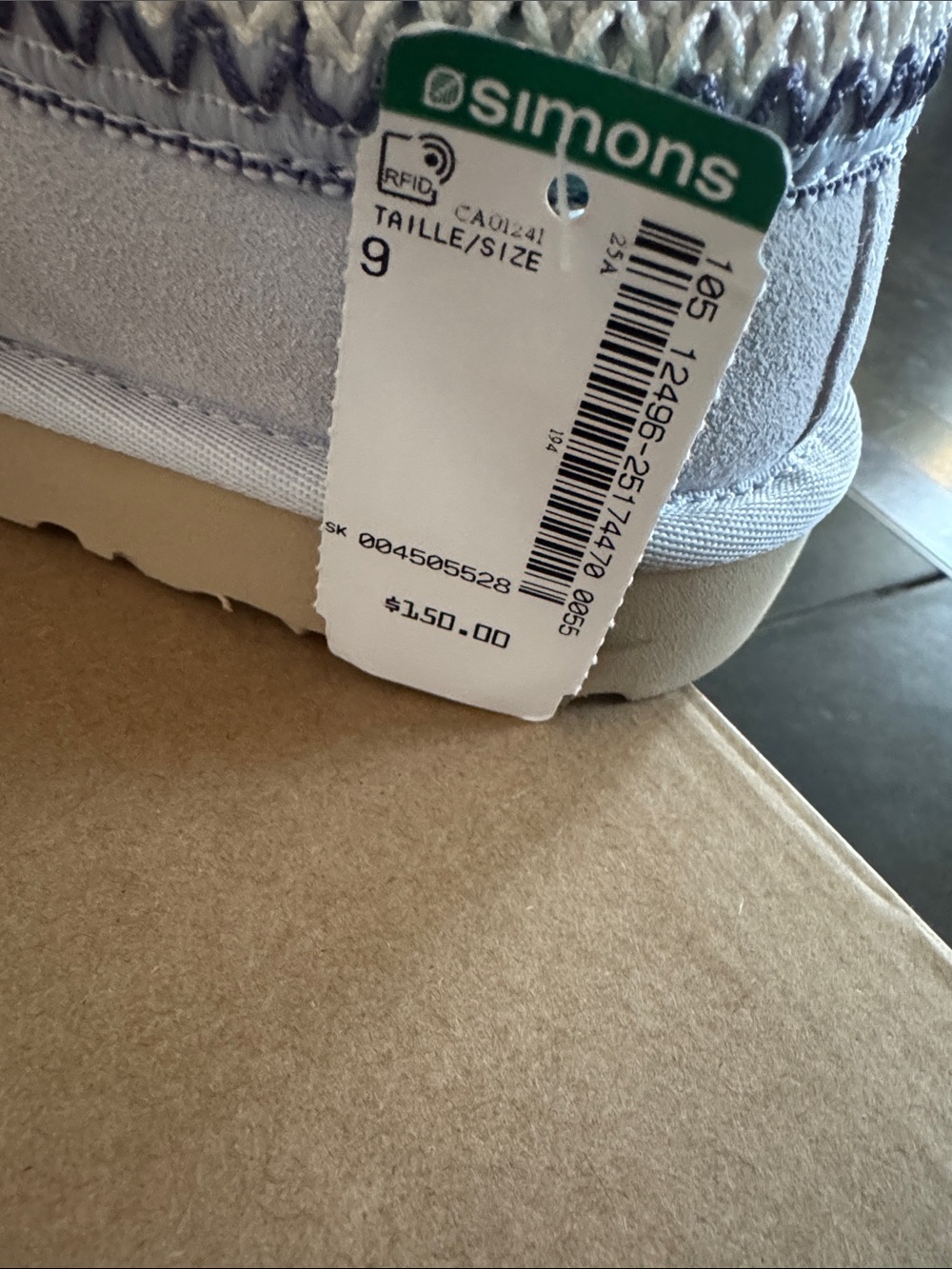 Brand New UGG Women's Tasman in Light Blue with Tan Sole - Picture 10 of 10